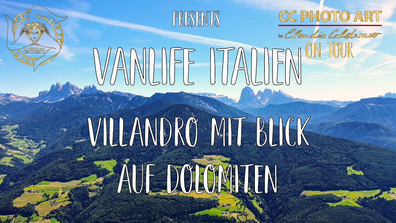 VAN LIFE Italien Villandro mit Blick auf DOLOMITEN mit dem VW BUS T4 CALIFORNIA EXCLUSIVE PARK4NIGHT