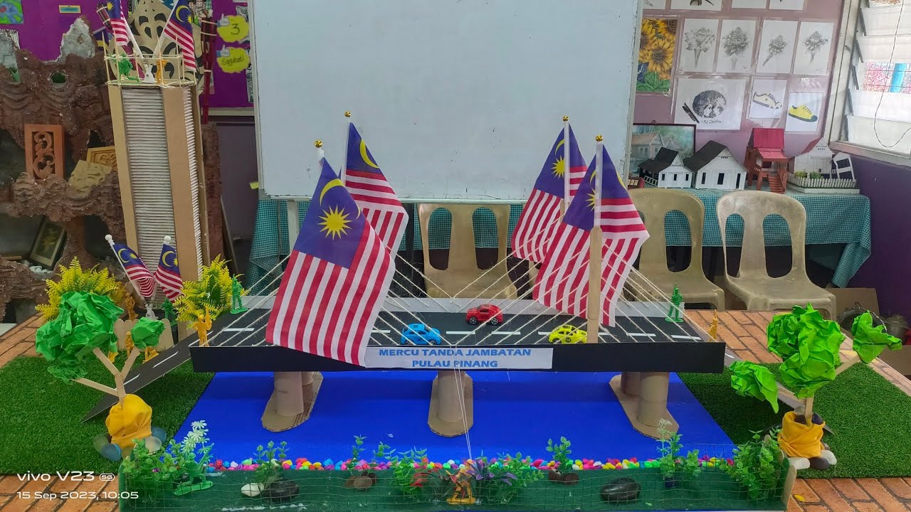 REKA CIPTA ARCA MERCU TANDA JAMBATAN PULAU PINANG by Puteri KRS SMK DATUK BENDAHARA,JASIN MELAKA