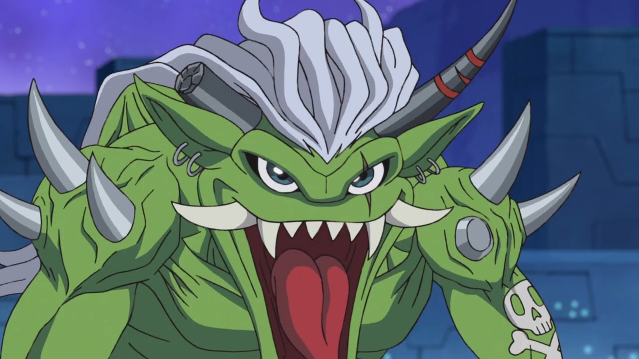 Digimon Adventure (2020) but only when Ogremon speaks (English dub)