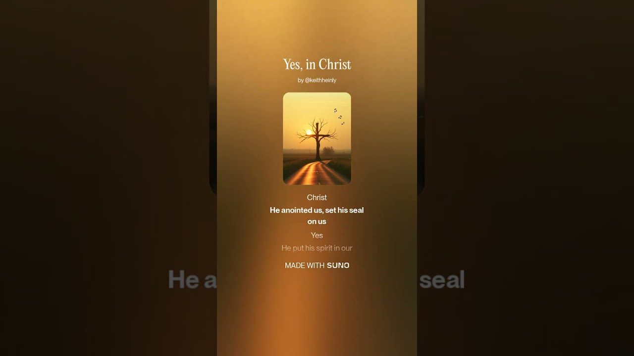 Yes, in Christ