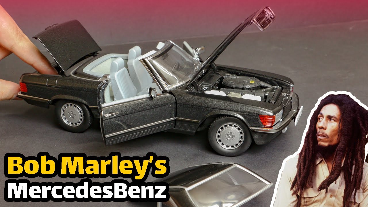 Mercedes Benz 300SL R107 1:18 Norev - UNBOXING Bob Marley's Mercedes-Benz