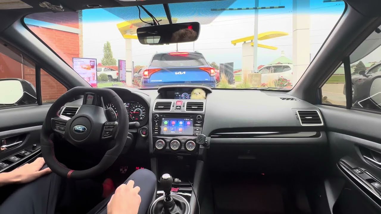 Rainy Drive to McDonald’s in 2021 Subaru WRX STI (with tomei) 4K