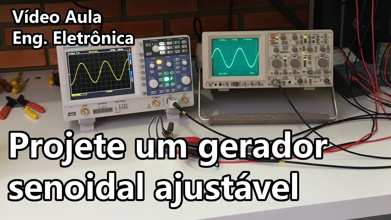 PROJETE UM GERADOR SENOIDAL AJUSTÁVEL | Vídeo Aula #289