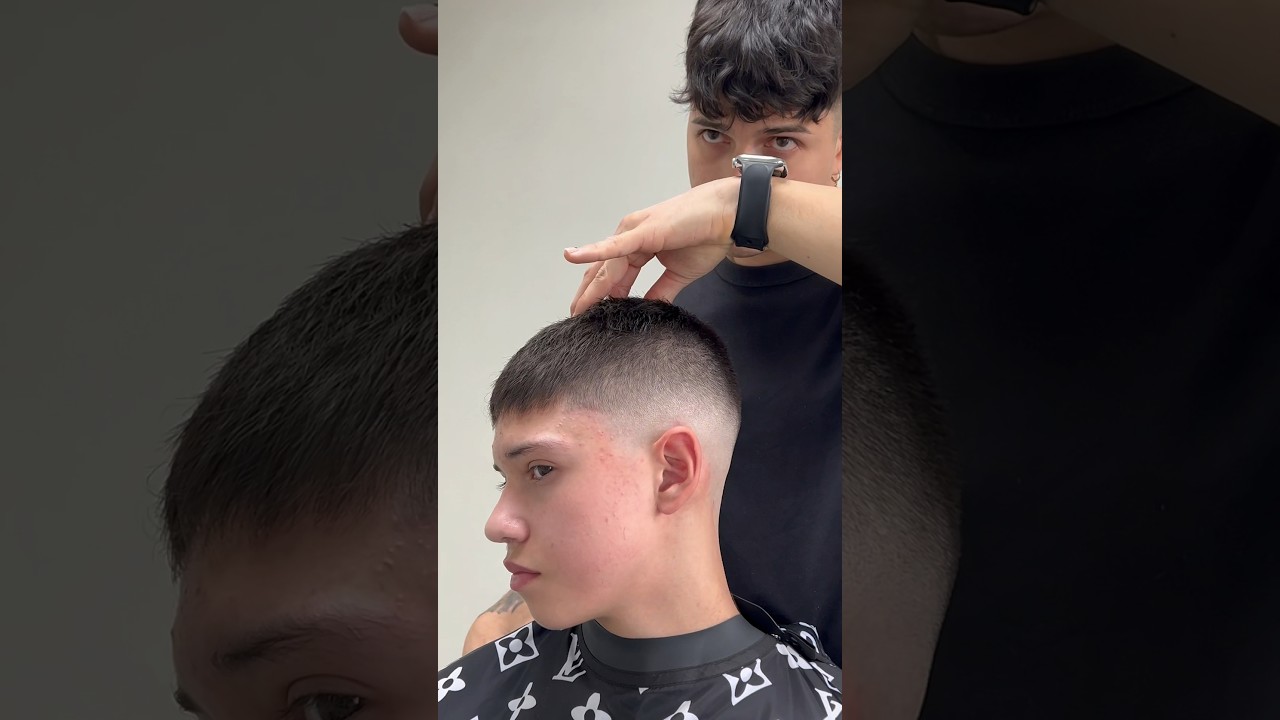BUZZ CUT/FADED🎥 Observa el cambio de este ni&ntilde;o🤩#tutorial #cortes #chile 🔔Para m&aacute;s videos