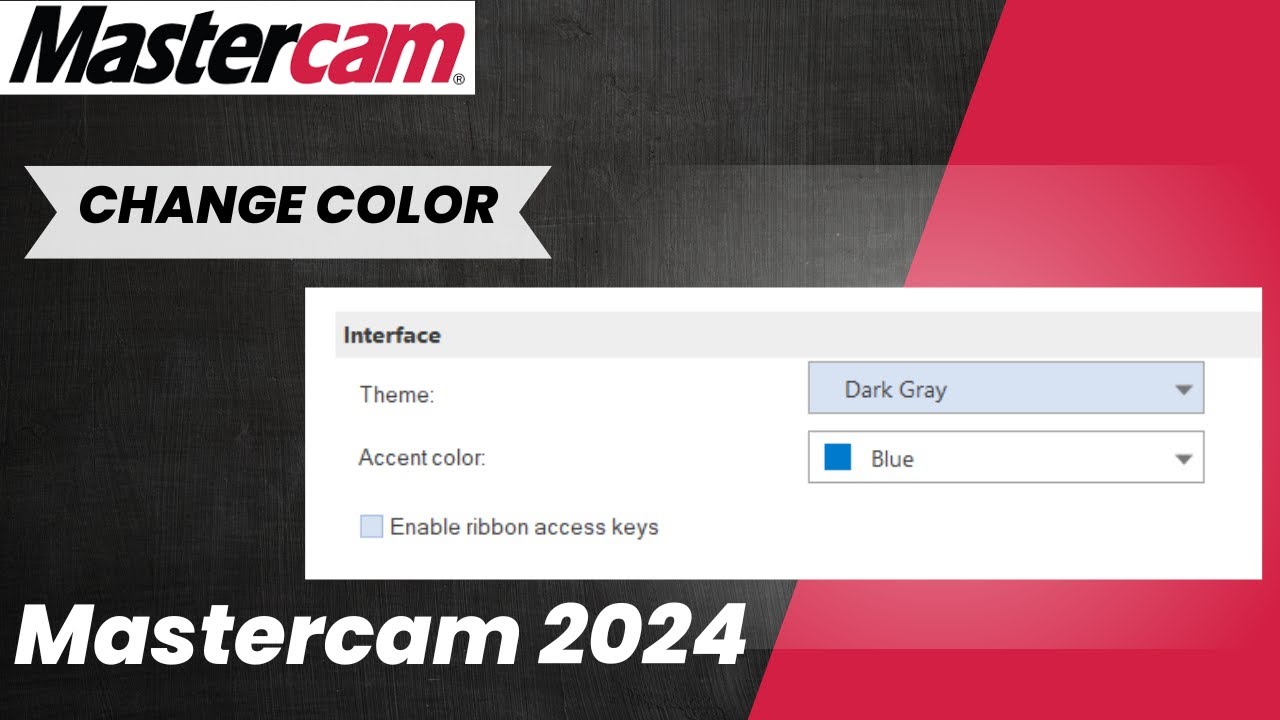 Mastercam 2024: Changing your Background Colors | Enable Mastercams Dark Mode!