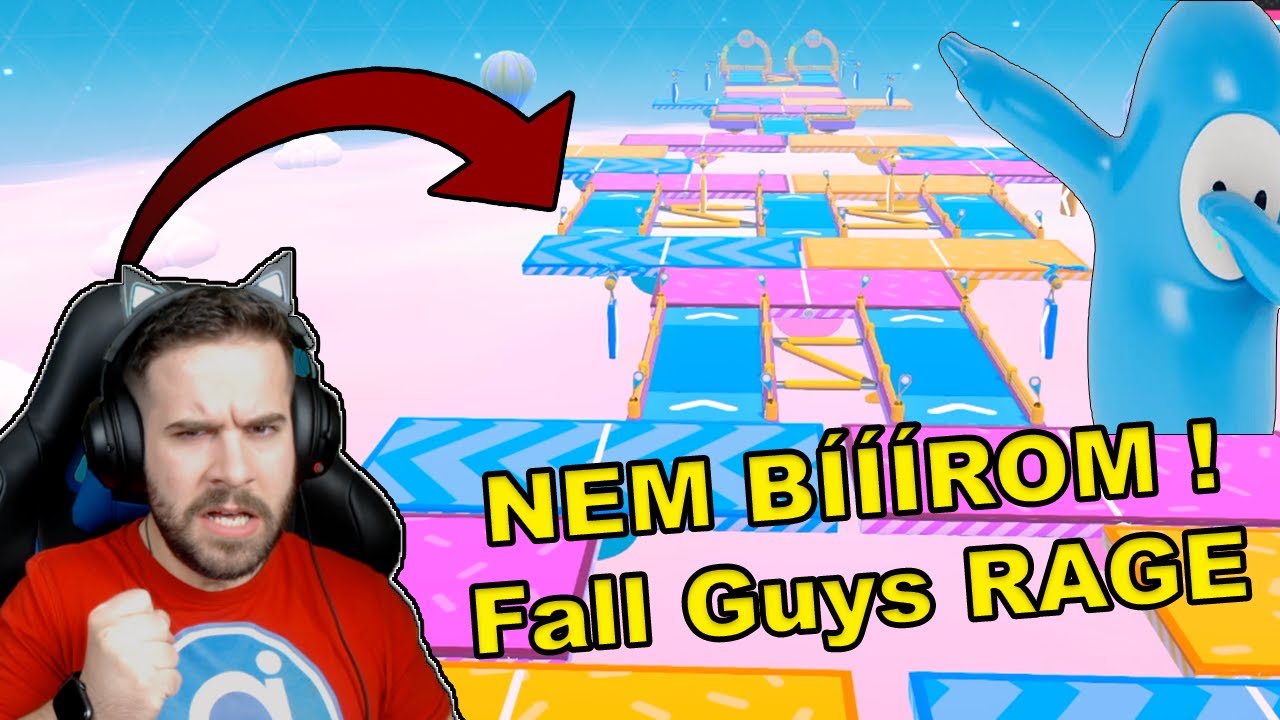 NEM BÍROM EZT A FALL GUYS PÁLYÁT ! 😡 | DURVA RAGE 🤯 w/ ZsDav, Kinga és Aida