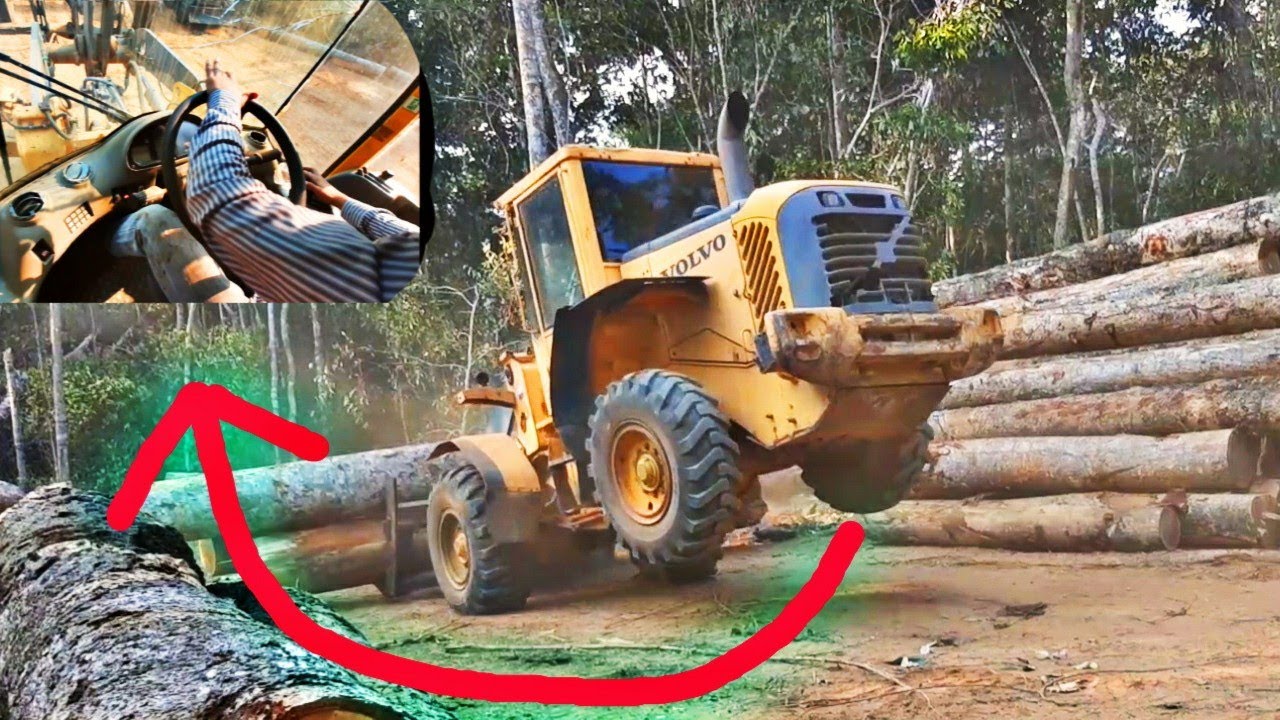Aprendendo a Trabalha com Pá Carregadeira Volvo L60.