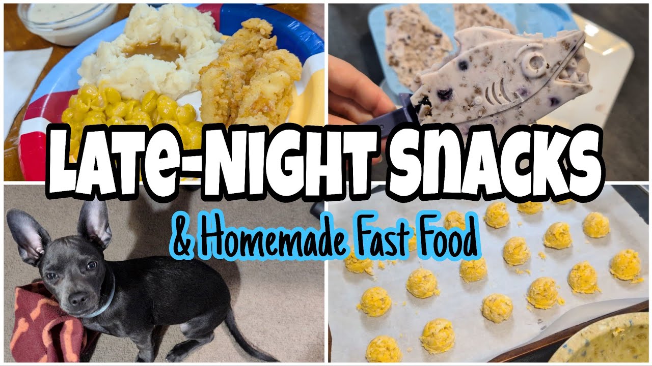 FAST FOOD MADE AT HOME • After Dark Kitchen Reset • What Are Cheese Dudes? • BREAKFAST POPSICLES!