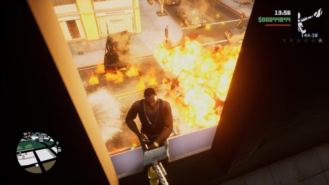 Grand Theft Auto: San Andreas flamethrower rampage