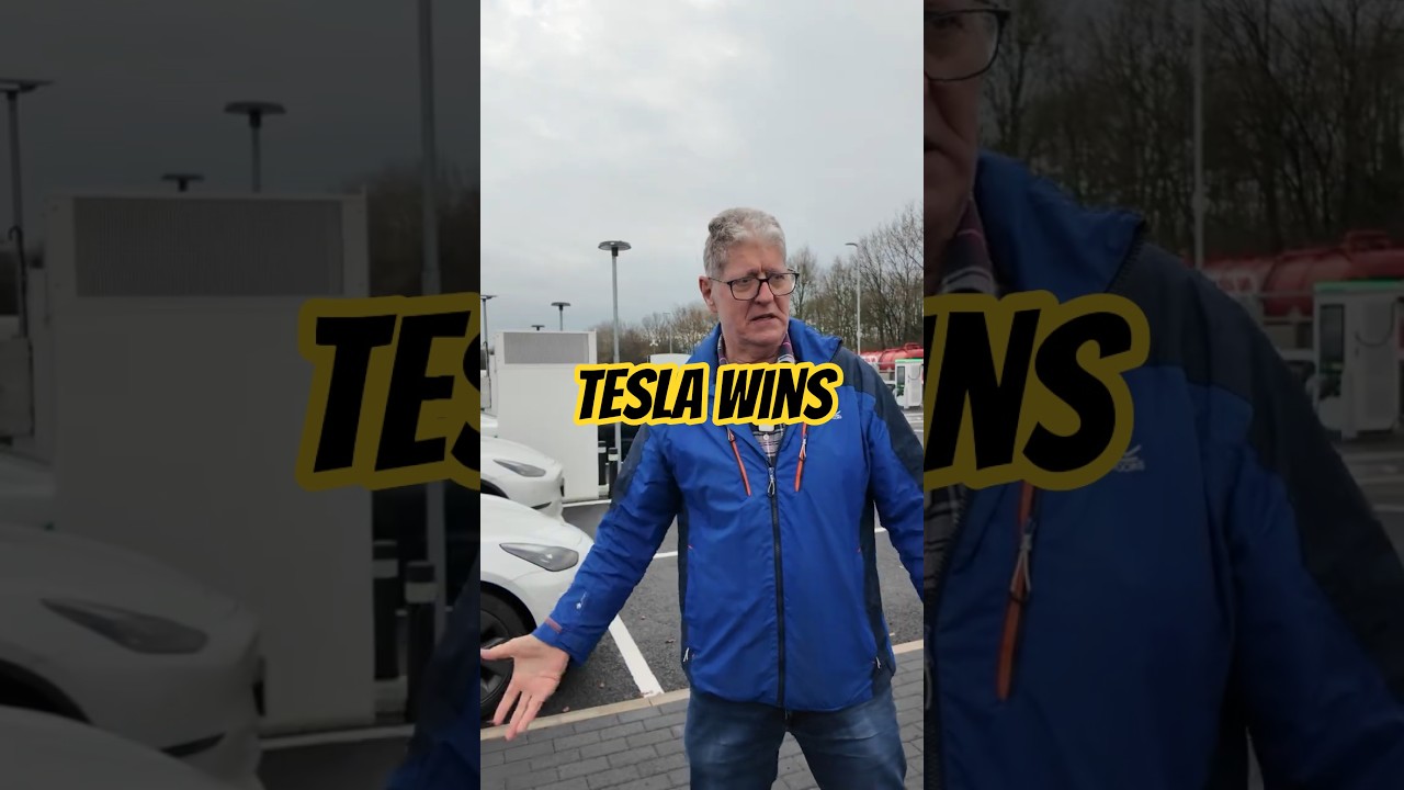 Компании Tesla и Gridserv сразились лицом к лицу... И Tesla победила!
