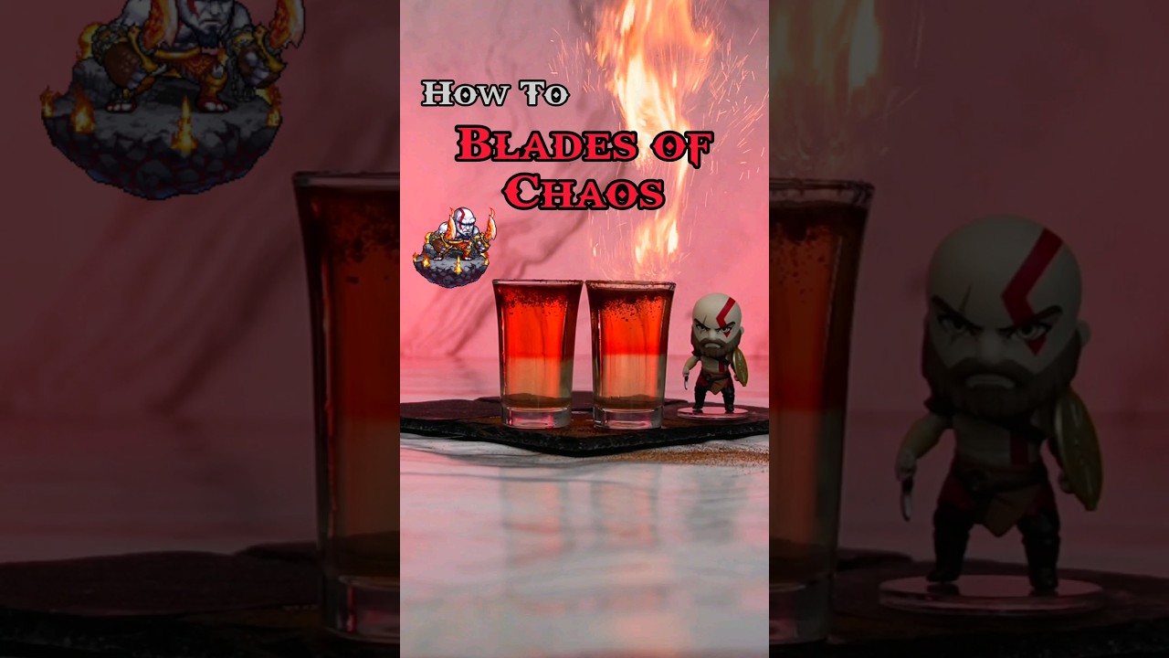 Blades of Chaos (Cocktail Inspired by God of War)