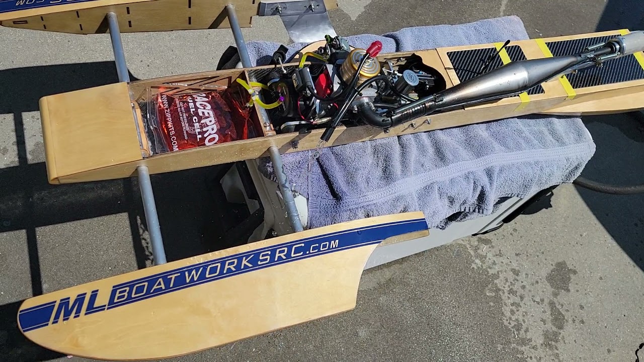 ML Boatworks RSX470 Gas Outrigger kit, first startup
