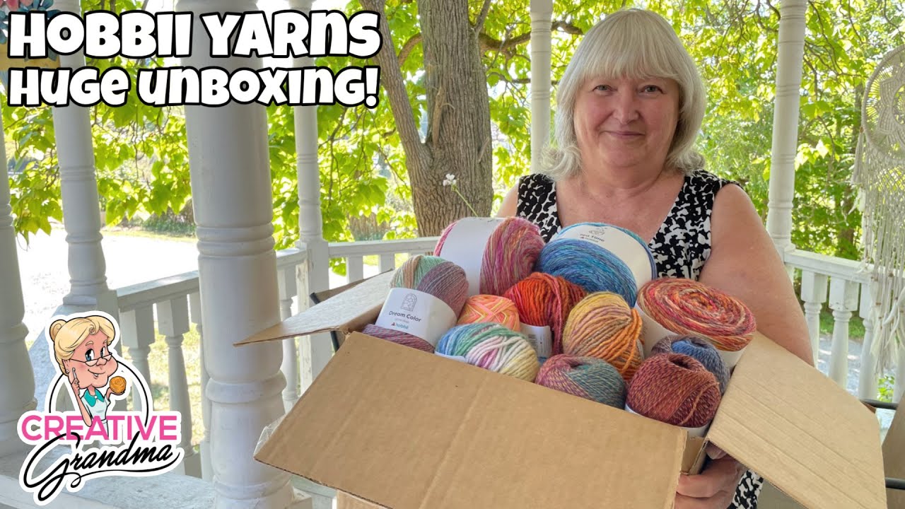 HUGE Hobbii Yarn Unboxing Beautiful Yarns! Which Is Your Favorite? #hobbii