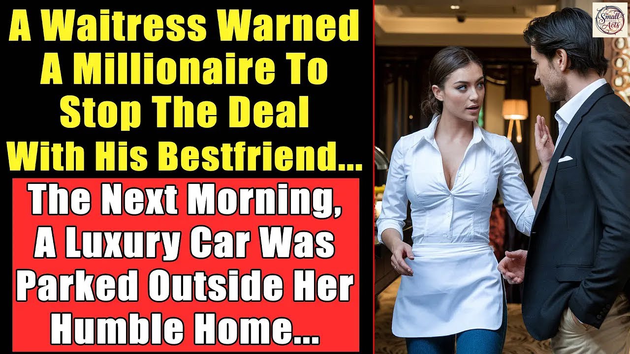 Waitress Warned A Millionaire To Stop The Deal With His Best friend, Next Morning, A Luxury Car