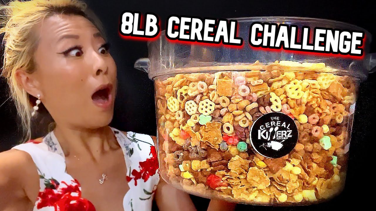 MASSIVE 8LB CEREAL CHALLENGE at Cereal Killerz in Las Vegas, NV!! #RainaisCrazy