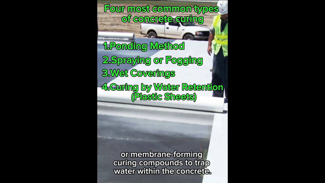Water Curing Concrete: How It&rsquo;s Done & How Long It Takes for Strong, Durable Results🏠#home