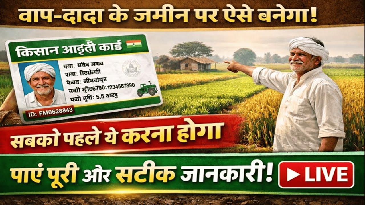 Bihar Farmer ID Registry 2026 | बाप-दादा की जमीन पर अपने नाम Farmer Registry कैसे करें Full Process
