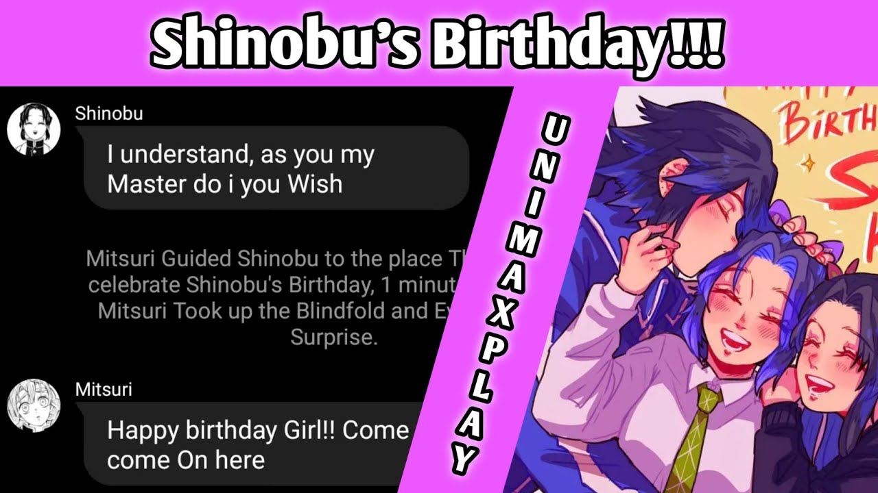 Shinobu's Birthday🎂 | Demon Slayer text | Surprised😯