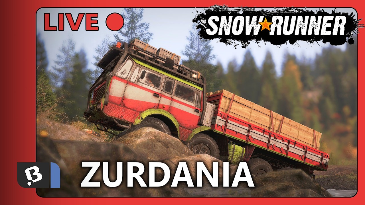 Live 🔴 | Ta druhá těžká mapa | Snowrunner #91 - Zurdania
