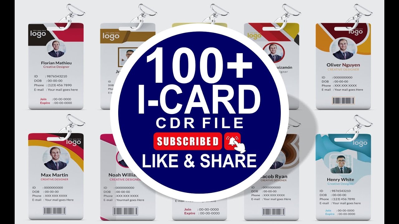 ID Cards CDR Files Free Download || ID Card Design in CorelDraw