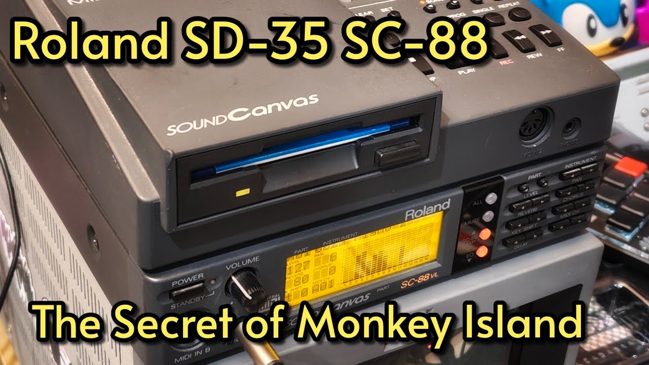 Roland SD-35 + SC-88VL | Monkey Island MIDI Disk Playback ( Sony PCM-M10 audio capture )
