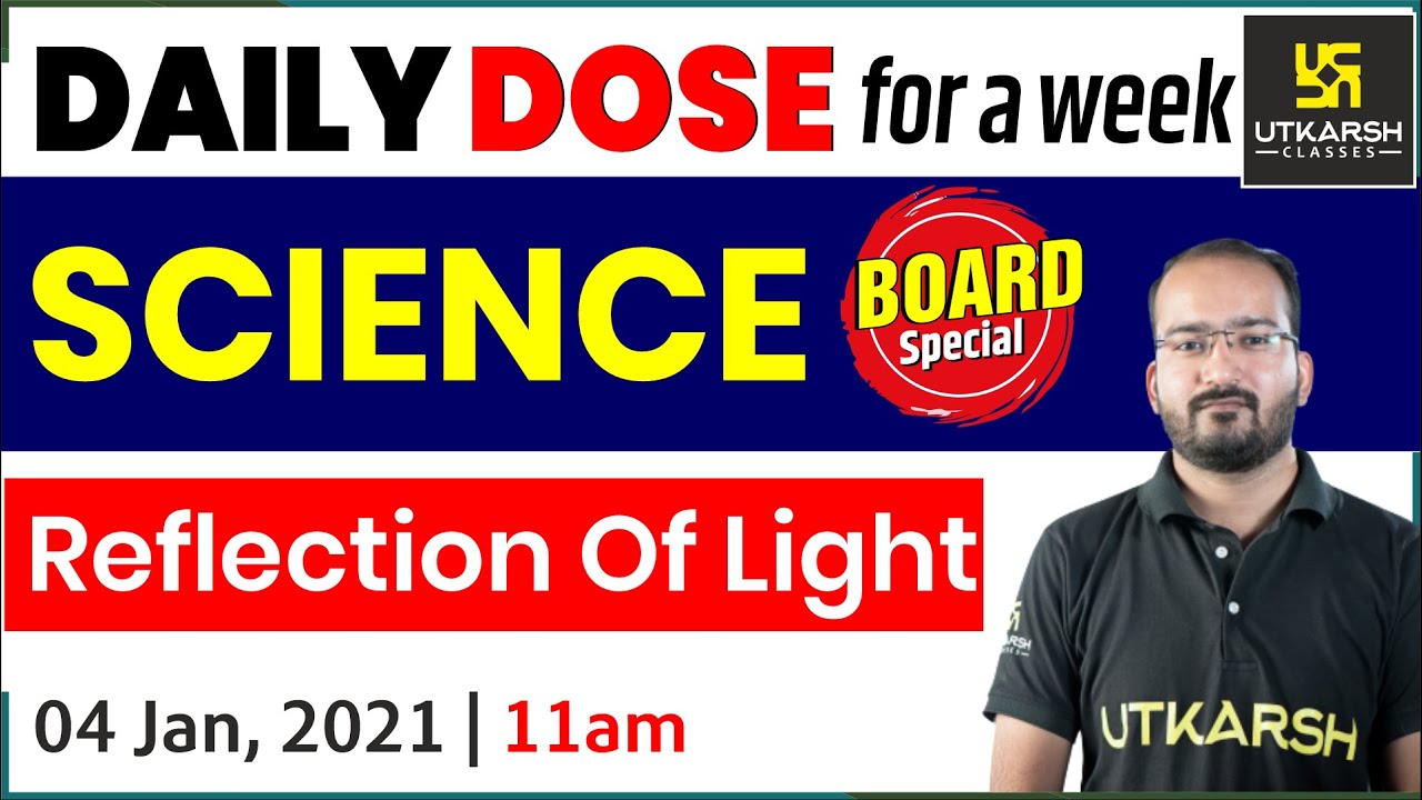Reflection of Light | Science | Daily Dose | Shubham Ranka Sir | Utkarsh Online School