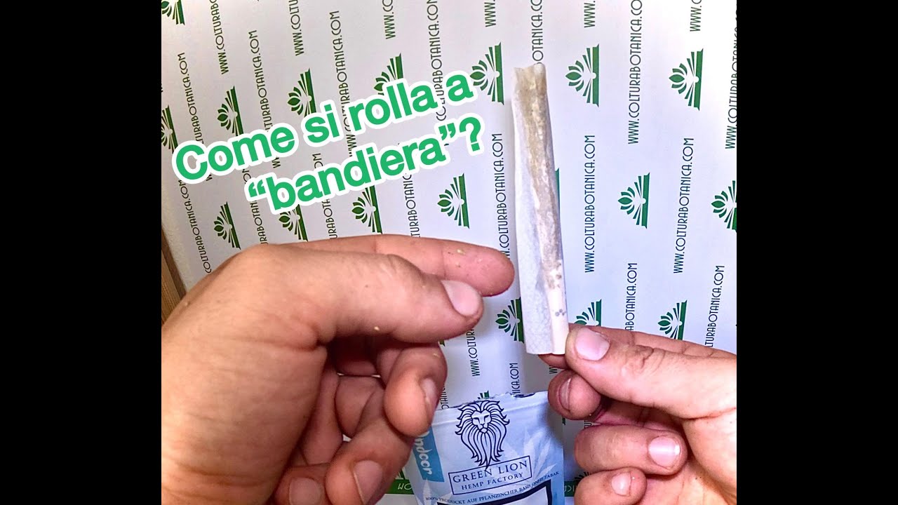 Come si rolla a "BANDIERA"? Tutorial per chiudere uno spinello di Cannabis medica