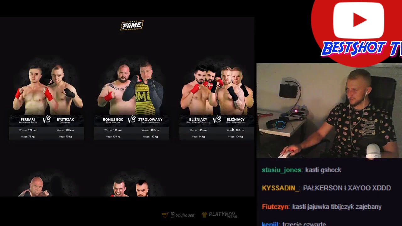 Najebany Paris Platinov obstawia walki FAME MMA2 | BestShot TV