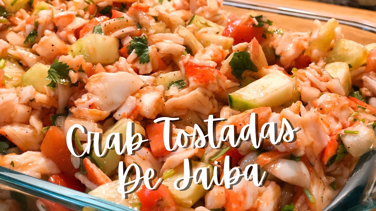 Crab Tostada De Jaiba | How To Make Imitation Crab Ceviche | Jaiba Recipe | 101 Food Travel