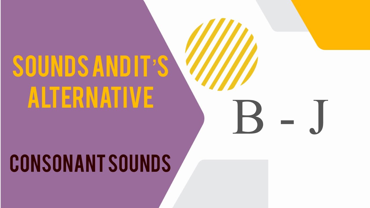 Phonics Series | Lecture -10 | Sounds and It’s Alternative | 18 Consonant Sound | B - J |