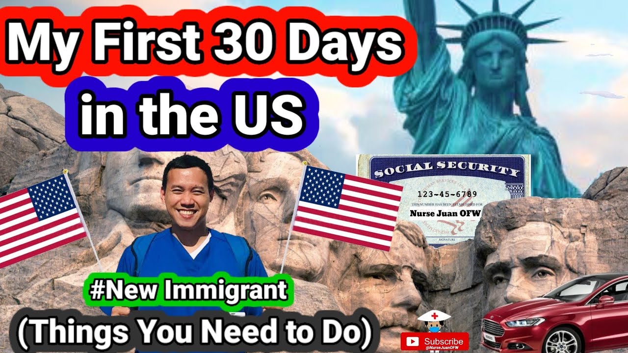 First 30 Days in the US // New Immigrant // Things you need to do //  Migrating to US