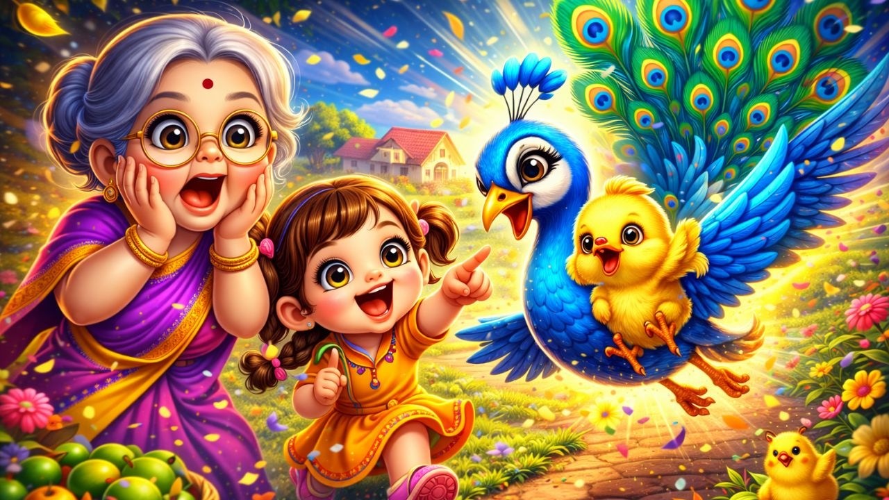 नानी तेरी मोरनी को मोर ले गए 🦚 | Nani Teri Morni | Hindi Nursery Rhyme for Kids