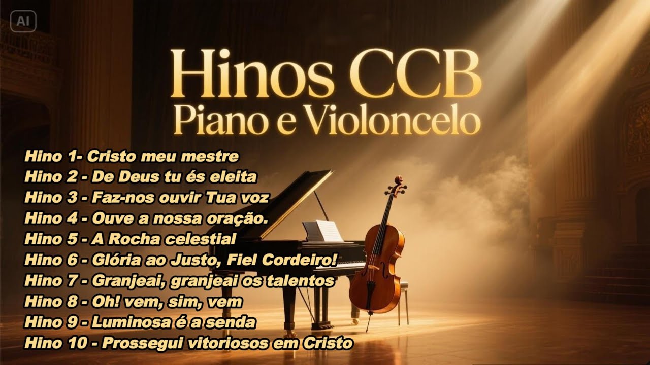Hinos CCB Piano e violoncelo  instrumental Vol  1
