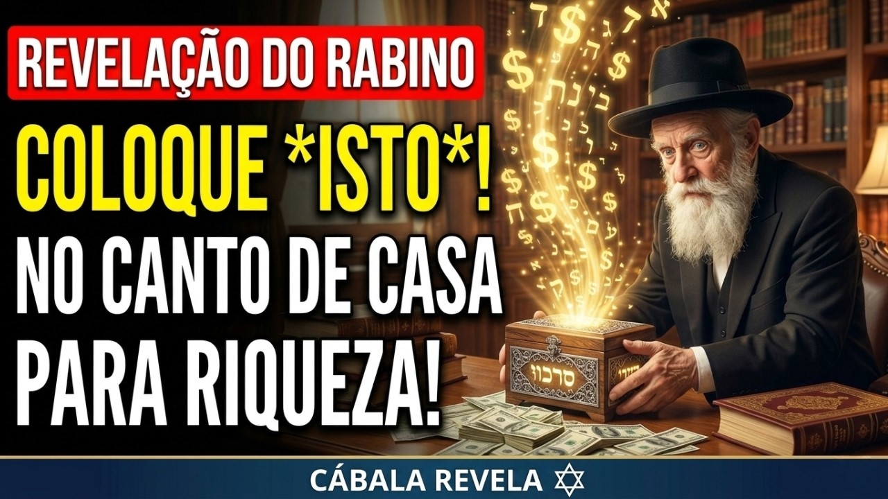 🔴 Coloque ISTO no canto da casa HOJE — Rabinos repelem pobreza, atraem RIQUEZA! | Cabala