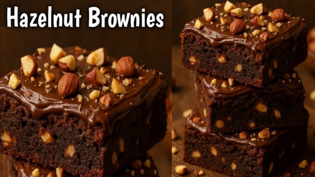 Hazelnut Brownies Recipe| The Best Cakey & Fudgy Chocolate Brownies Recipe| Brownies MasterClass