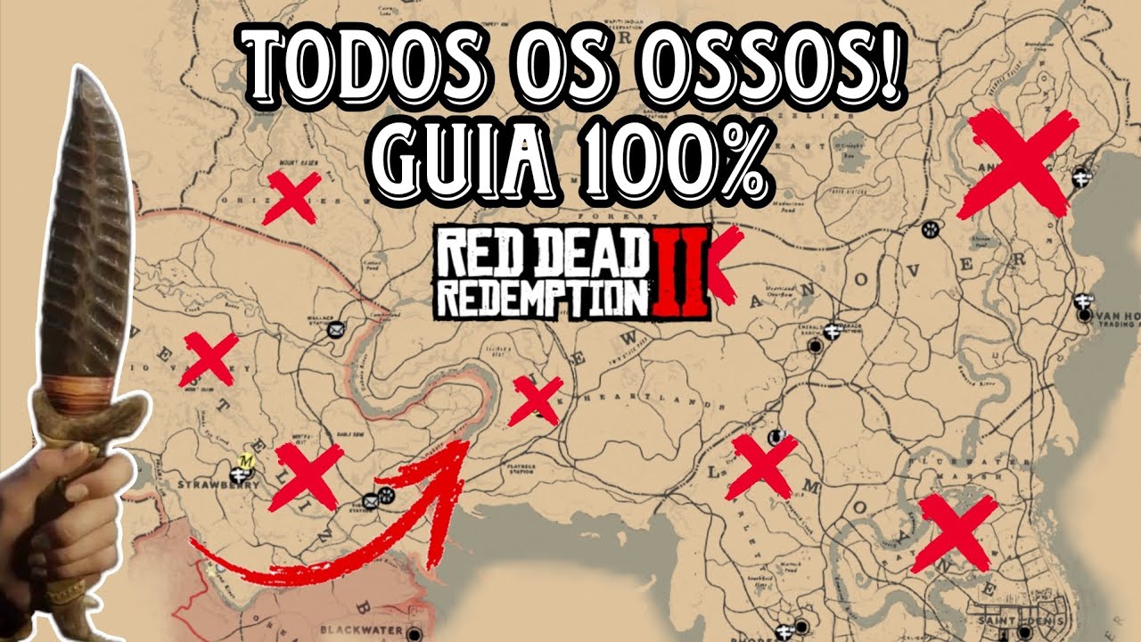 Guia COMPLETO: Todos os Ossos que Liberam a FACA LENDÁRIA no RDR2