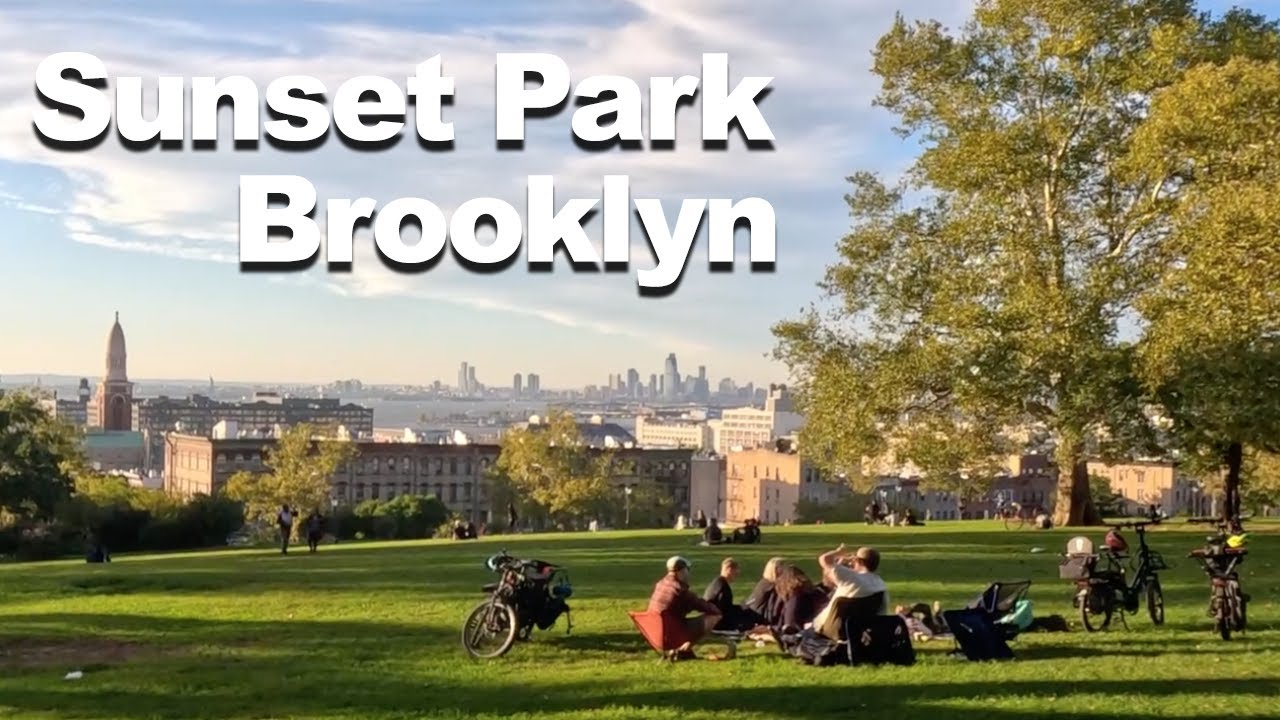 Brooklyn's Sunset Park Evening Walk | New York | ASMR | 4K HD | 2023