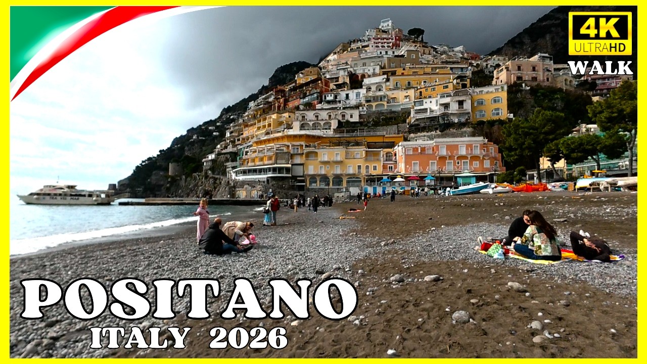 The vertical city that sleeps in winter  🌟 Positano  Walking Tour,   Italy 2026  🌟  #walkingtour
