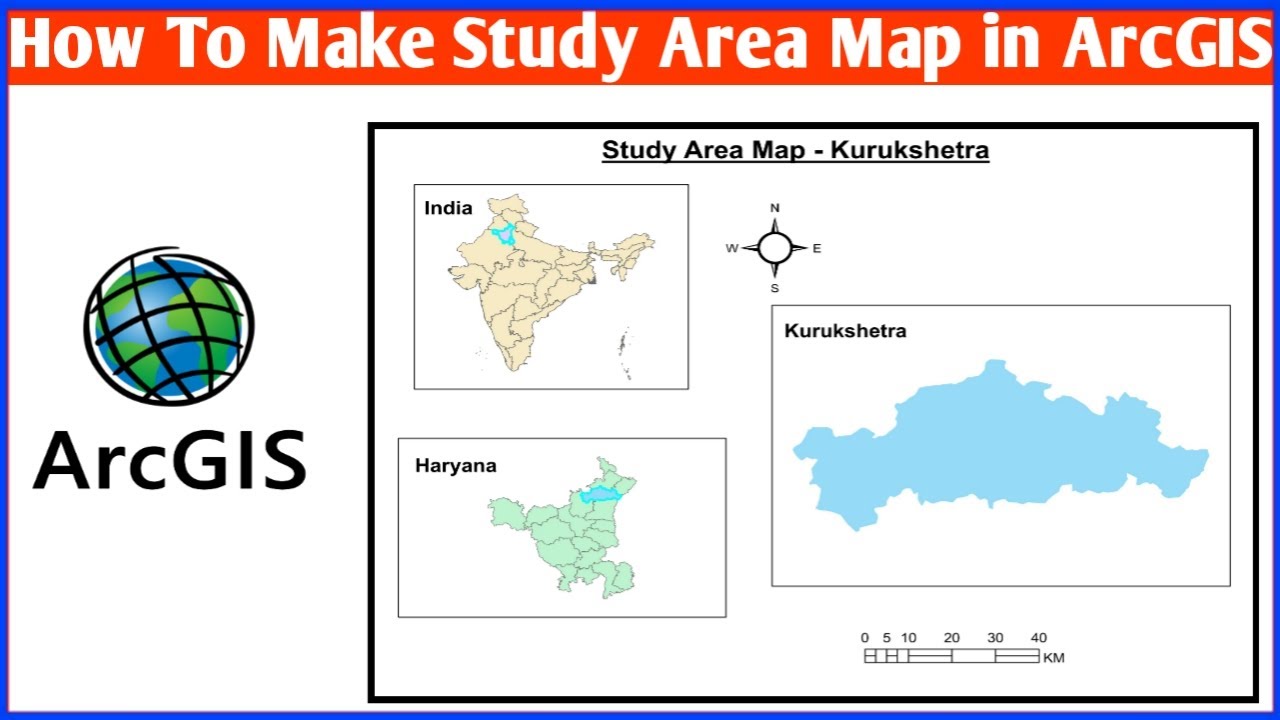 Как создать карту исследуемой территории в ArcGIS. Полный процесс. #arcgis #studyareamap #civilen...