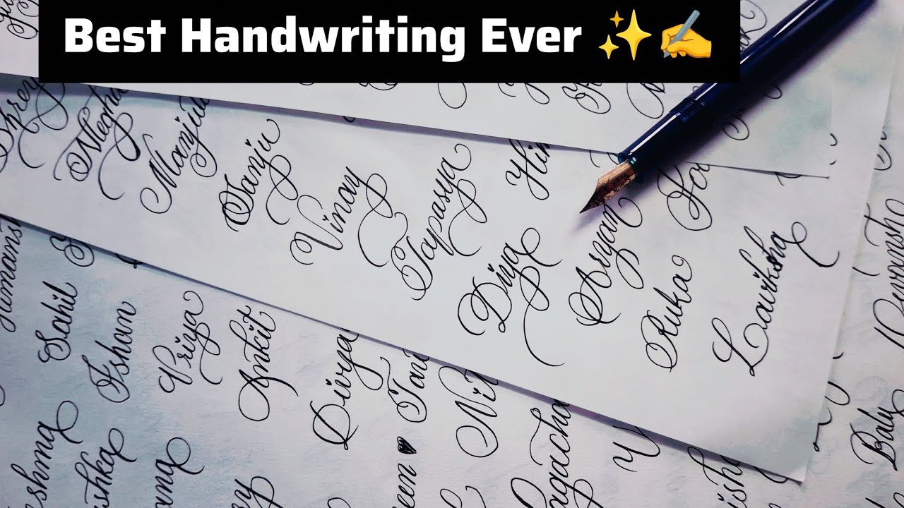 Learn Calligraphy Writing ✍️ Names Request ✨️Subscribers Names ✨️ ✍️