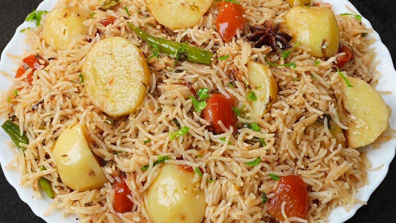 गारंटी है पुलाव की ऐसी ट्रिक नहीं जानते होंगे | Yakhni Aloo Pulav Recipe - Vegetable Dum Pulao