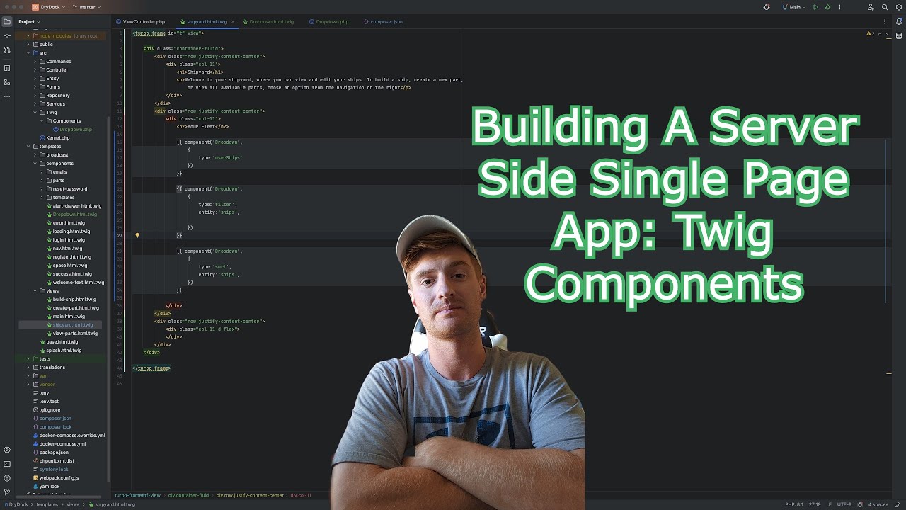 Server Side Single Page App, Dry Dock: Twig Components
