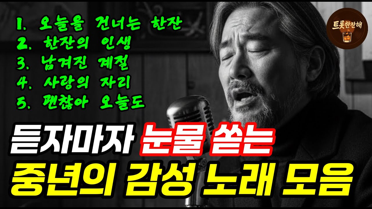 지친 인생에 건네는 따뜻한 위로｜눈물 쏟게 되는 중년 감성 트로트 모음
