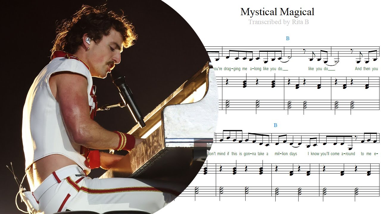 Benson Boone &mdash; Mystical Magical​⁠ &mdash; Piano Sheet Music