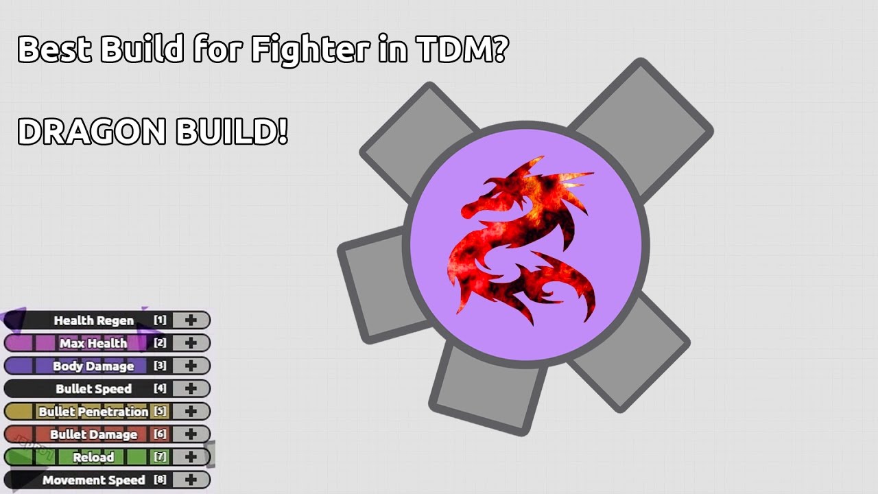 DRAGON BUILD - The Best Build for Fighter in TDM? (410K) - diep.io