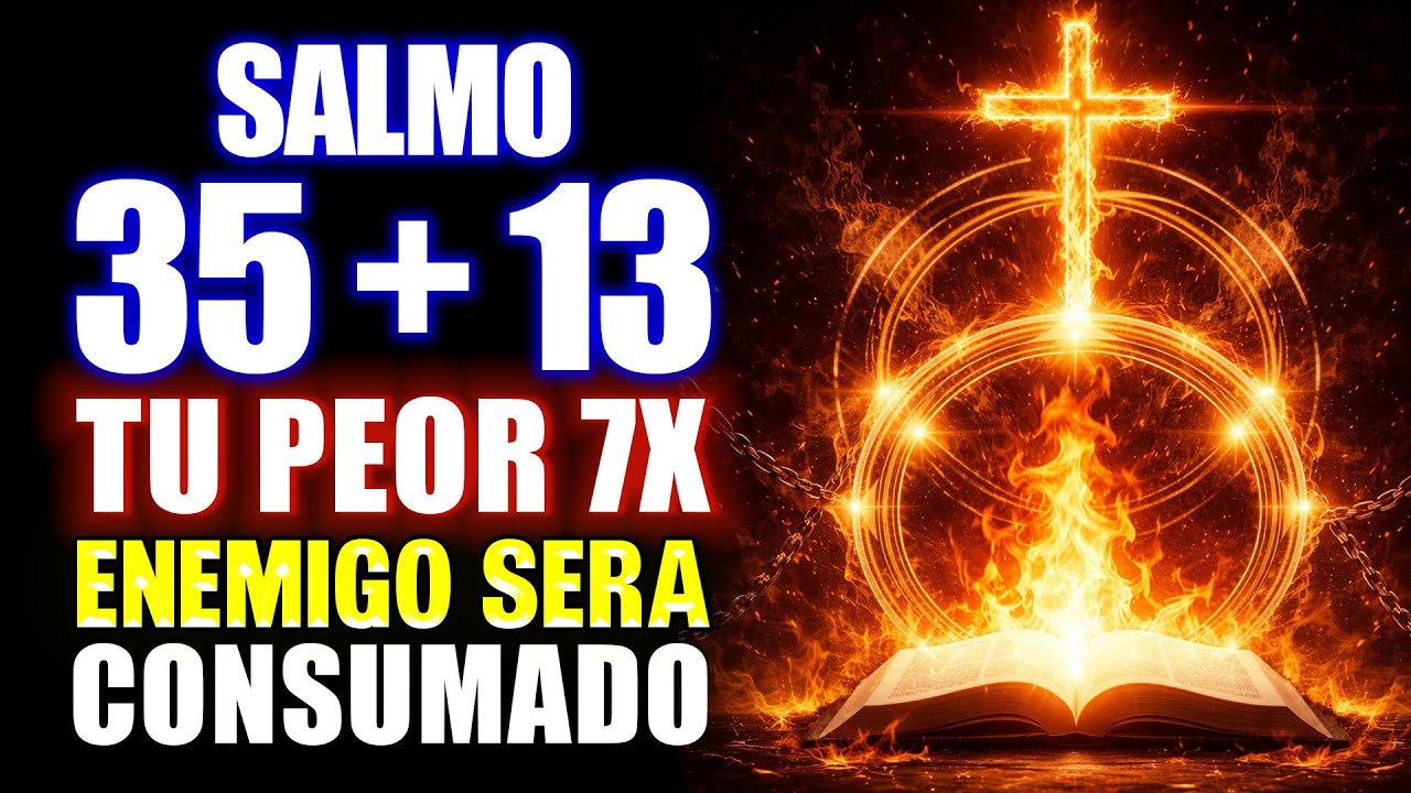 🔥 Profecía del Salmo 35+13 — 7X Dios Destruirá la brujería y a tus enemigos ocultos en 24 horas