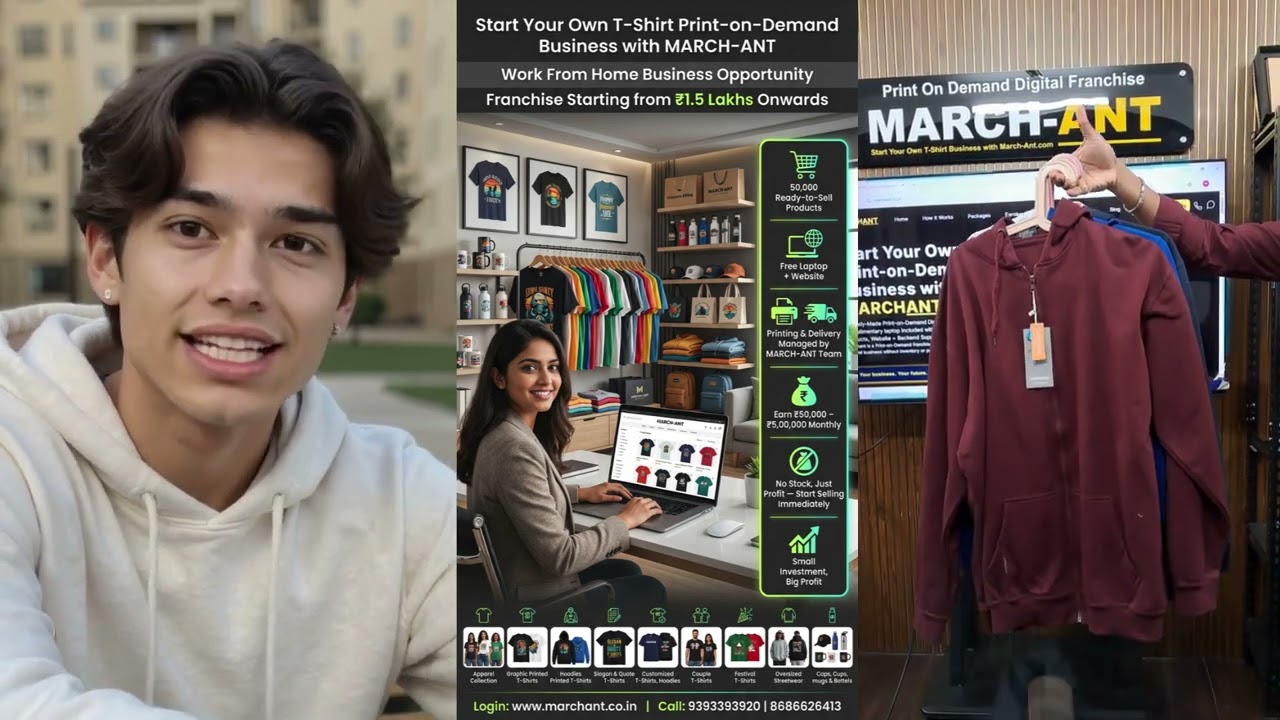 Print On Demand Startup India  Custom Merchandise Printing Online Franchise Business Model