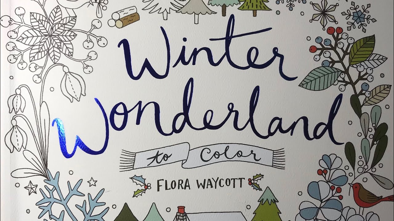 Winter Wonderland to color Flip-through | Adult Colouring