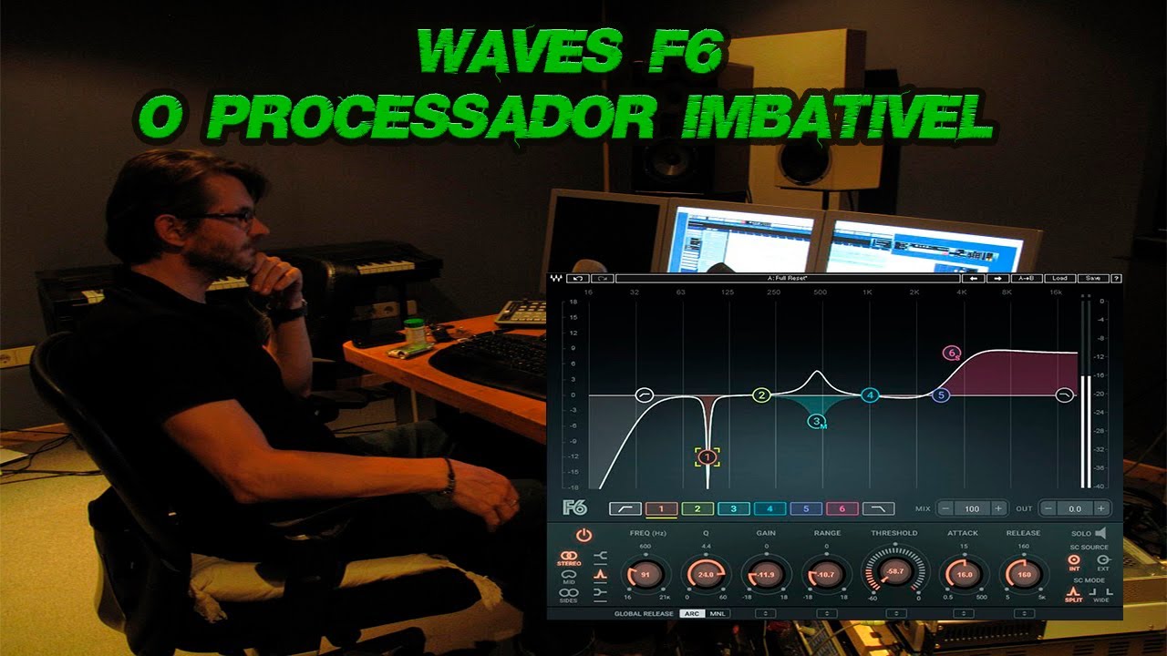Waves F6  - O fantástico equalizador Dinâmico de última geração para mixagem e masterização