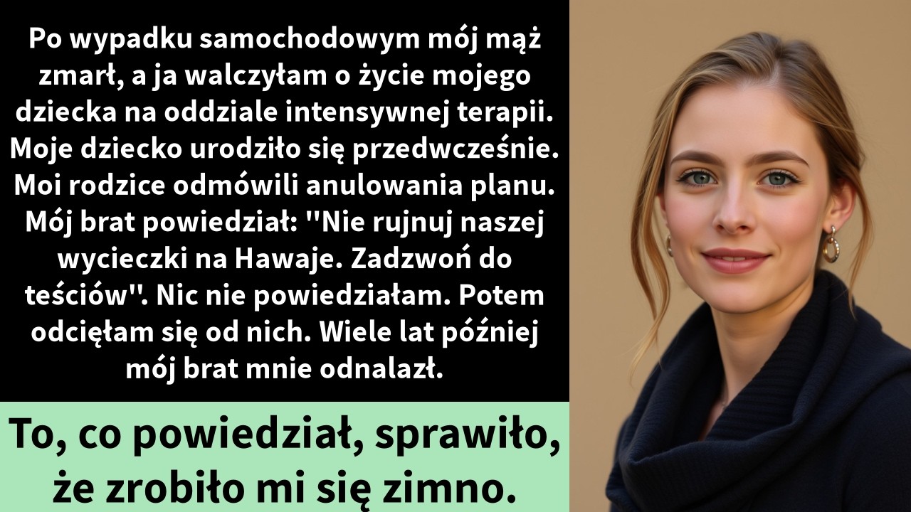 Po wypadku samochodowym mój mąż zmarł, a ja walczyłam o życie mojego dziecka na oddziale intensywnej